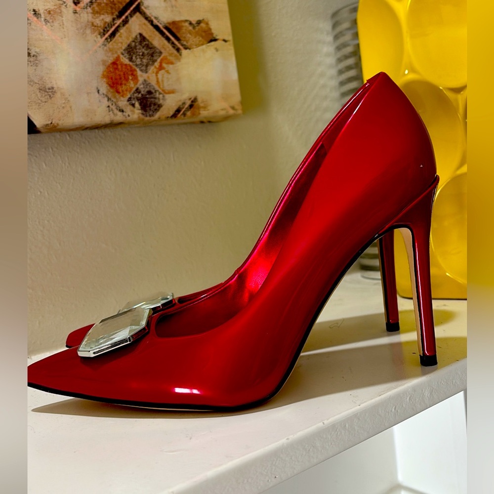 Elegant Red Stiletto Heels